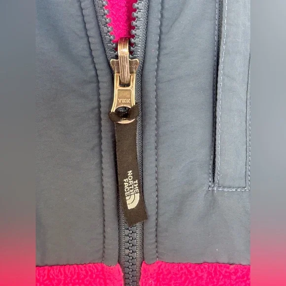 THE NORTH FACE Denali Polartec Pink BlackFleece Full Zip‎ Coat Jacket Small - Picture 6 of 16